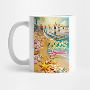 80s summer beach Mug